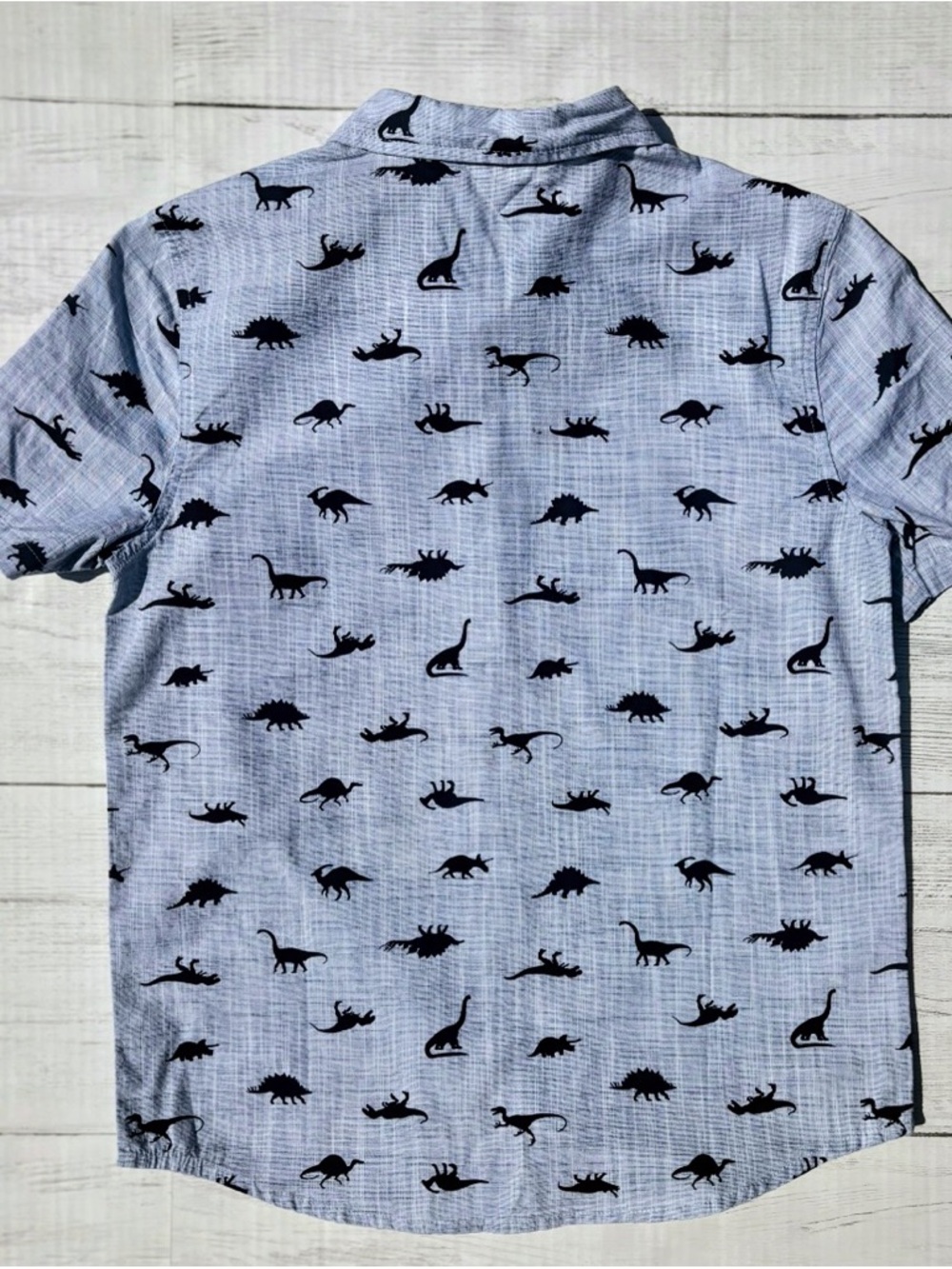 Jumping Beans NWT Boys Dinosaur Shirt Size 8 Blue Dino Print Tee - Picture 9 of 10